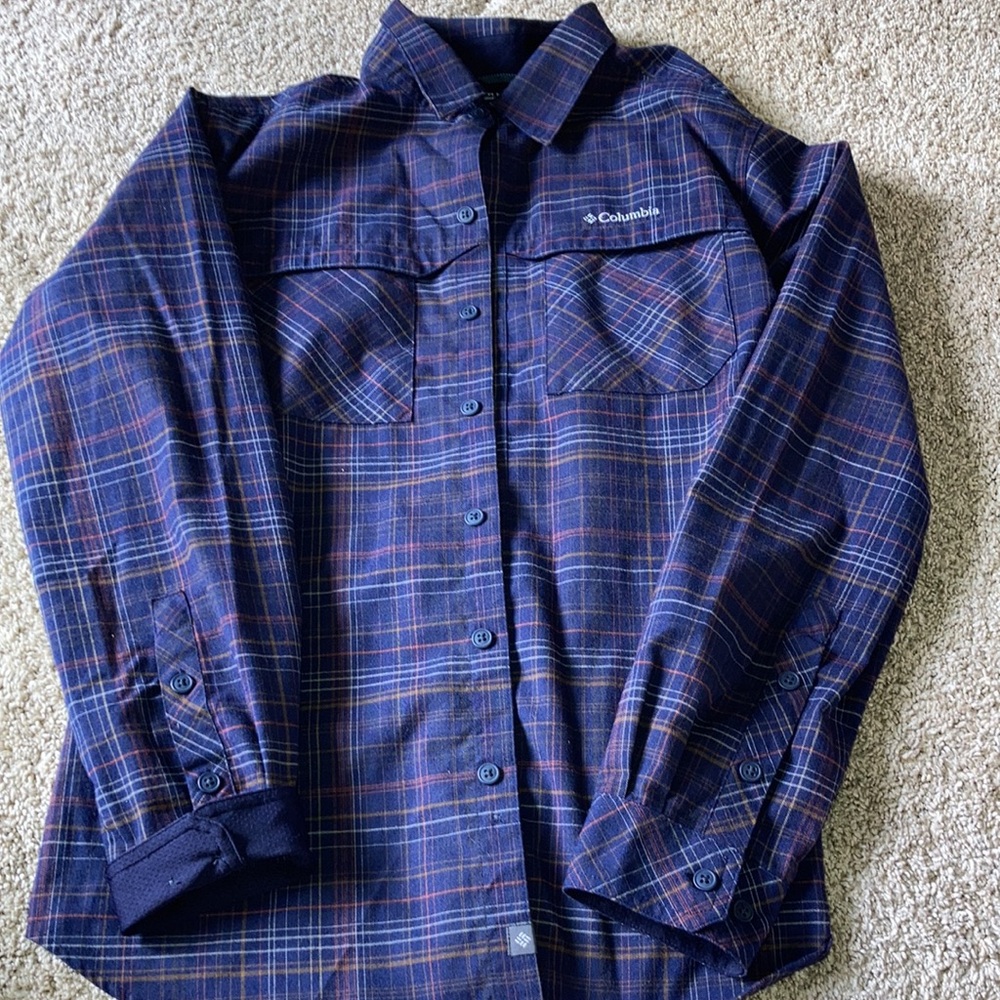 Men’s Columbia Long Sleeve Button Down Omni Shield